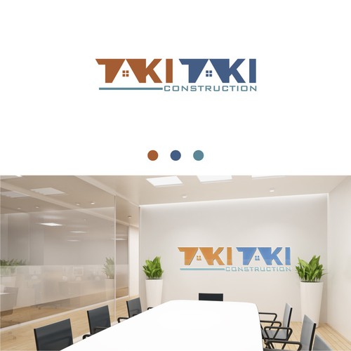 Takitaki Construction logo design Design by Bawor_Design