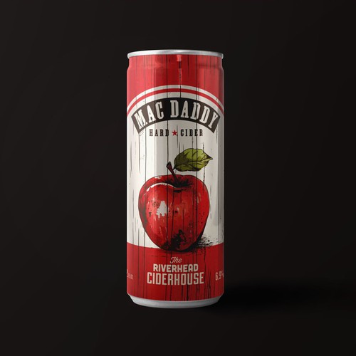 Design a rustic feeling slim can for hard apple cider Design by DesinNIK