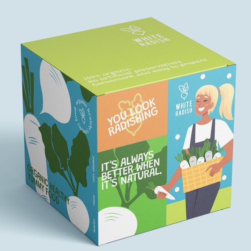 WHITE RADISH-meal prep box Design by heli☀sentris