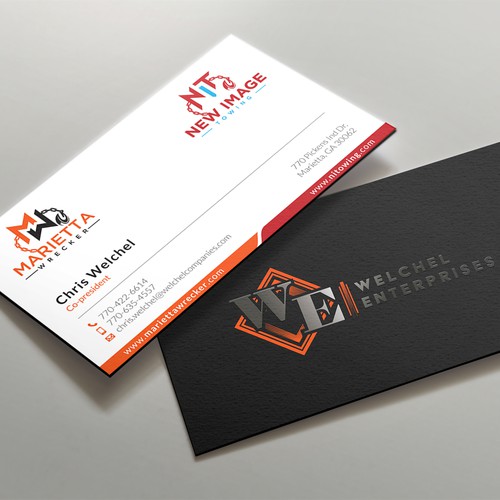Powerful business card for large towing enterprise Design by kaylee CK