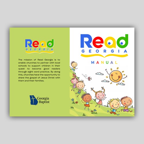A book cover to inspire volunteers reading to children! Design by mr.red