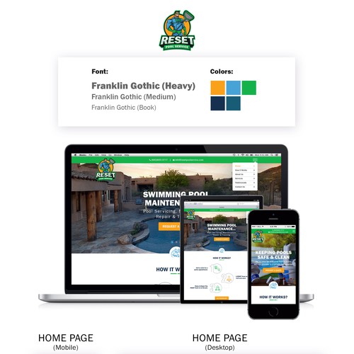 Pool Service Website for Heroes of Pool Industry-ontwerp door Jasmin_A