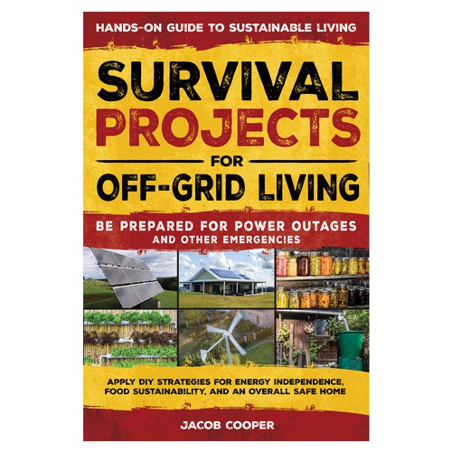 Book Cover for Off-Grid Survival Projects Design by MarCreative™