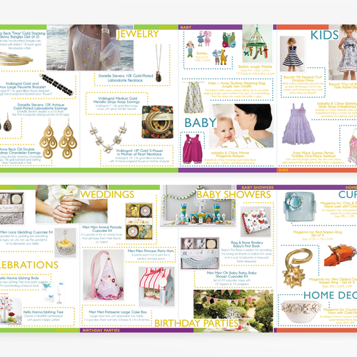Create New Brochure for Emily's Collection: An Online Unique and Luxury Gift Boutique  デザイン by marmili