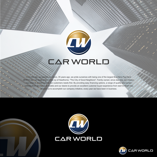 We need a POWERFUL logo for the largest Automotive Dealership In Los Angles!!!! Design by crapit