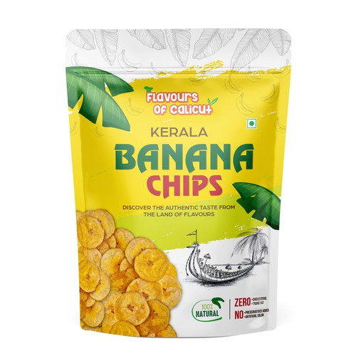 Package Design for Banana Chips Design by JOHN's_AlphaCreation