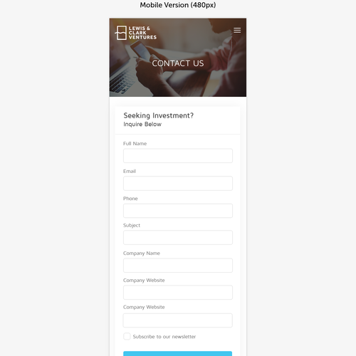 Create a modern Word Press theme design for Lewis & Clark Ventures Design by Obizzy