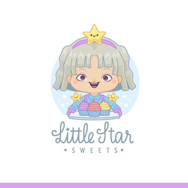 Cute logo for cake shop