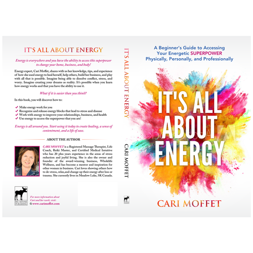 Design a cover for my book: it's all about energy