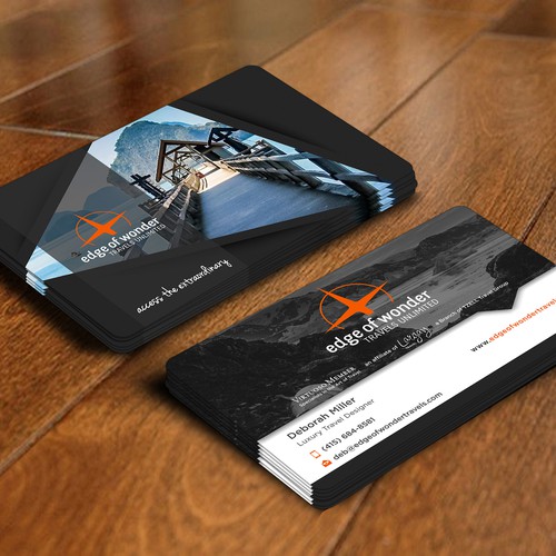 Create a card that exudes the awesomeness of luxury adventure travel Design by dkuadrat™
