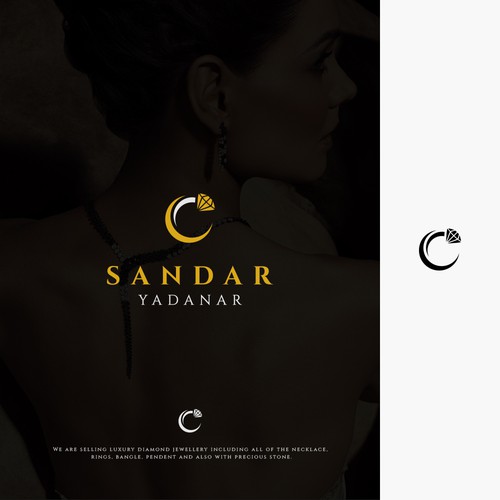 Diamond Jewellery shop logo that shows Trust, Confidence, Luxuious Design by una.design