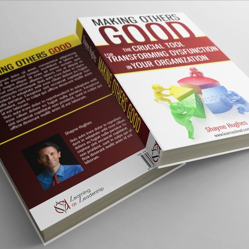 Create a book cover for Learning as Leadership's first book project Design by Laslo Vanger