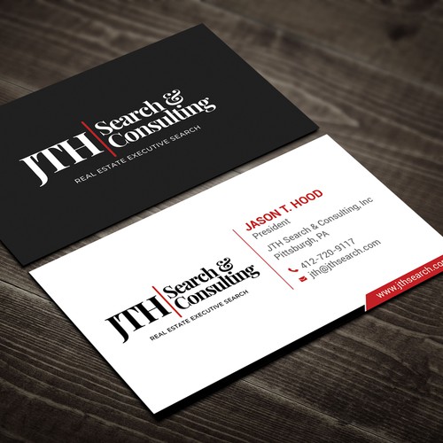 Business Card Design for Executive Search Firm Design by TanLearn