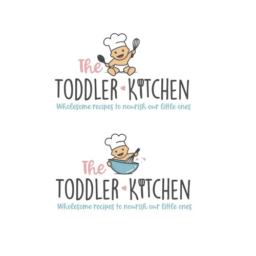 Fun logo for a food blog company focused on toddler and family nutrition and recipes. Design réalisé par meryofttheangels77