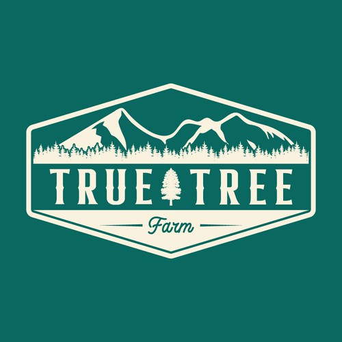 Organic logo for high elevation tree farm in Arizona. Design by minimalab