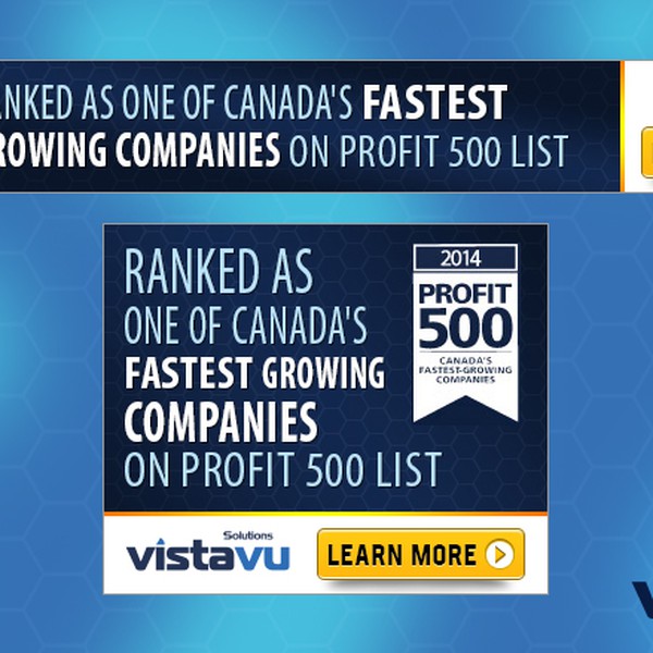 Banner Ad Design - 2014 PROFIT 500 Winner - Banner Ad Project