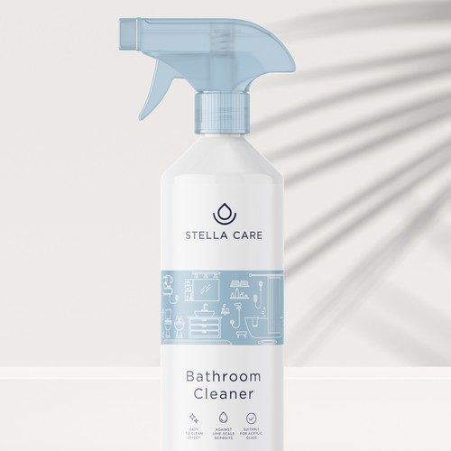 Product Label for a Cleaning Spray Design by bcra