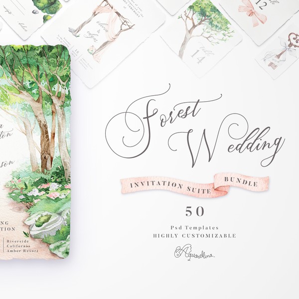 Cover for Forest Wedding Invitations