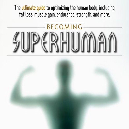 "Becoming Superhuman" Book Cover Diseño de ViVrepublic