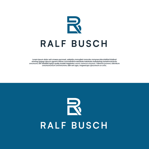 Ralf Busch Logo for Letter and Business Card Design réalisé par Pepe Delgado