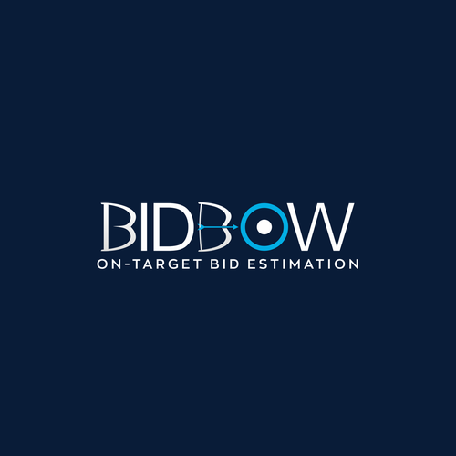 Logo for a construction bidding software product, design concept of "bow, arrow and target" Design by Equipe.X7