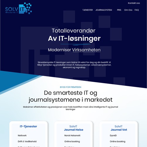 Design a new wordpress theme for an IT company in Norway Design by - COLI -