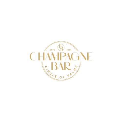 Luxury and modern Champagne Bar logo-ontwerp door TheLogo69