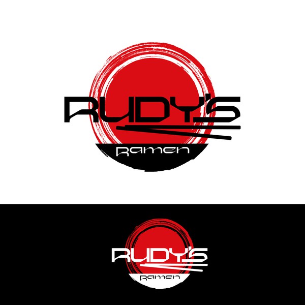 Design by AmCreativeX titled "LOGO FOR A RAMEN RESTAURANT RUDYS RAMEN"