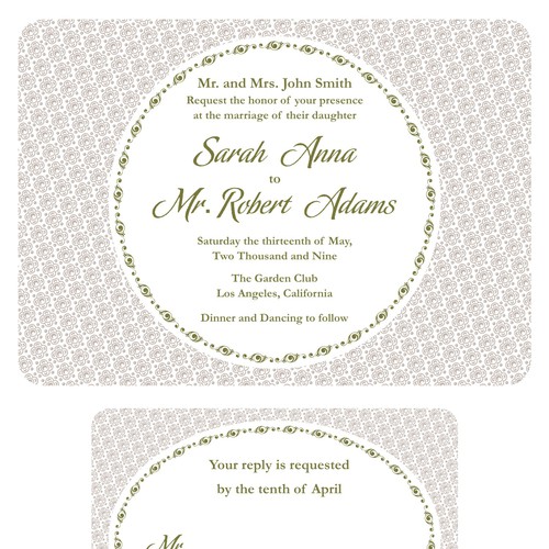 Letterpress Wedding Invitations Design por AKS 27 NOV