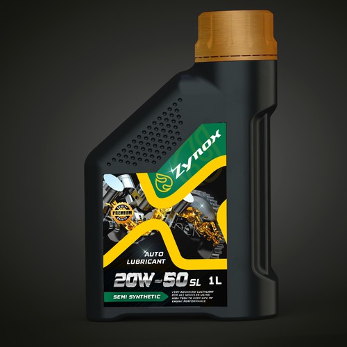 auto lubricant label design | strong , modern and powerful Design by Joe Ladislaus