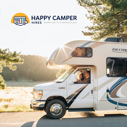 Diseño de We need a happy feel logo design for our camper hire business (dont de AREA51d