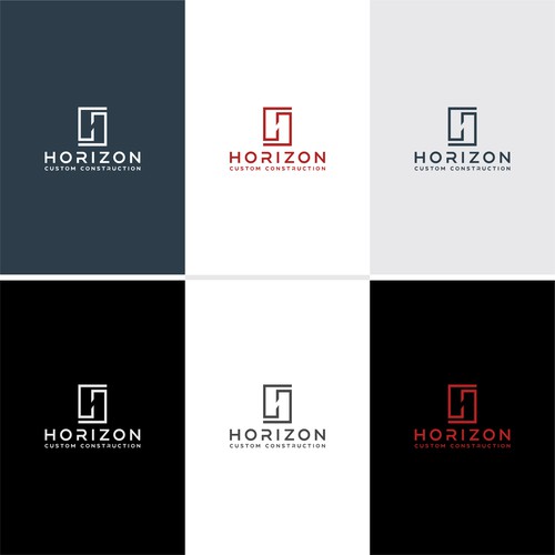 Horizon Custom Construction Logo Design Design by awais2creative