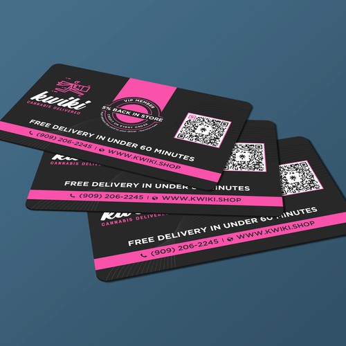 コンペ「VIP membership card for a cannabis delivery service」のデザイン by Brandmaker artistさん 