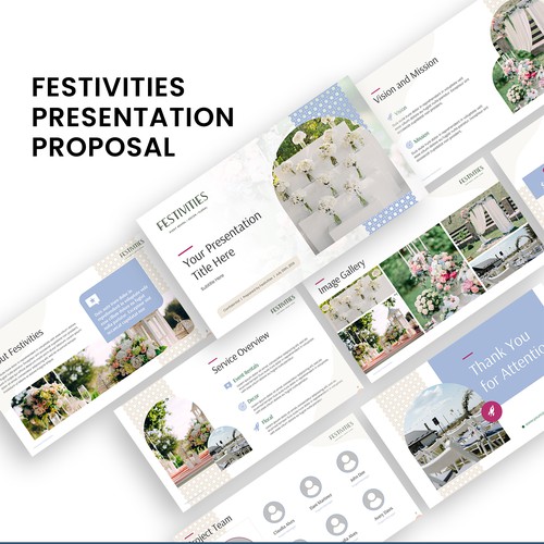 Festivities Powerpoint Deck Design by SlideFactory