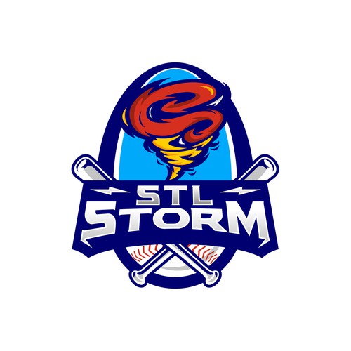 Youth Baseball Logo - STL Storm Design by Fauzi Alim