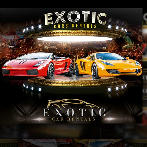 exotic car picture/destination wall poster! Design by Designs_DK