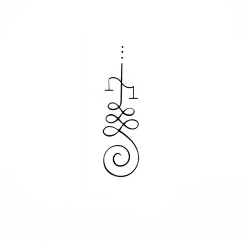 Unalome/Libra Scales Wrist Tattoo Design by LunaMia