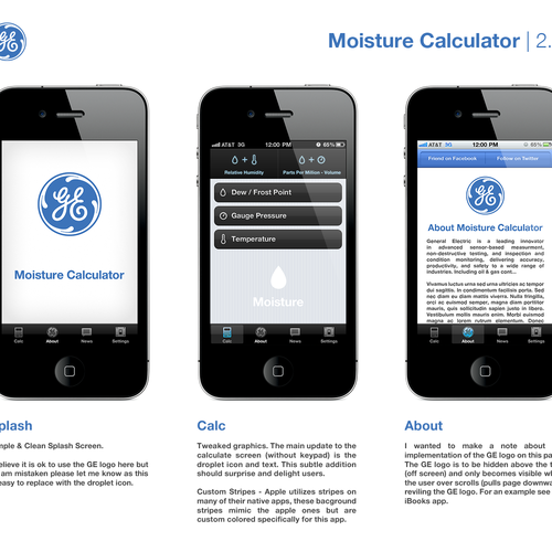 Create iPhone app design for GE Measurement & Control Solutions! Design von paulknight