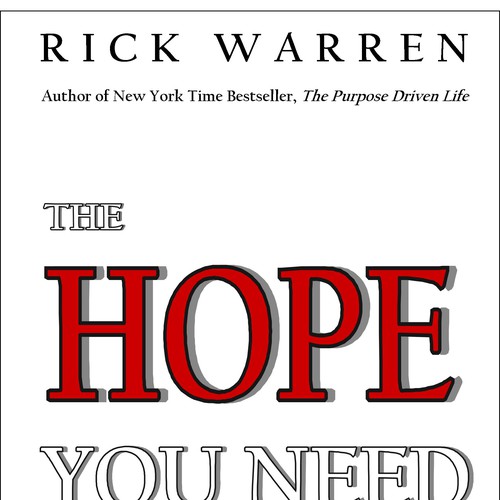 Design Rick Warren's New Book Cover Réalisé par rjlyle