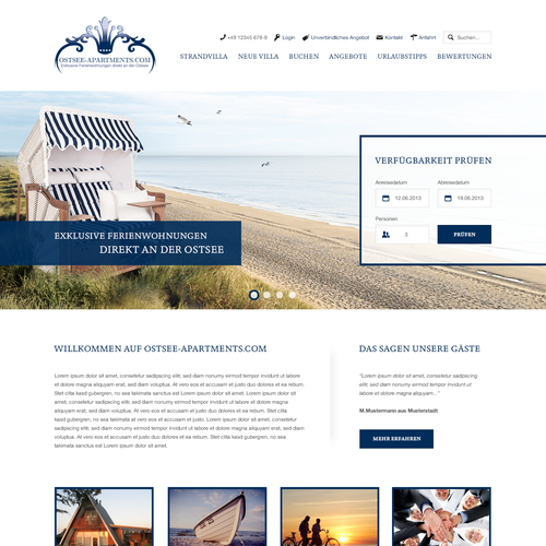Web page design contest entry by projekt38