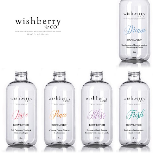 Wishberry & Co - Bath and Body Care Line Diseño de LulaDesign