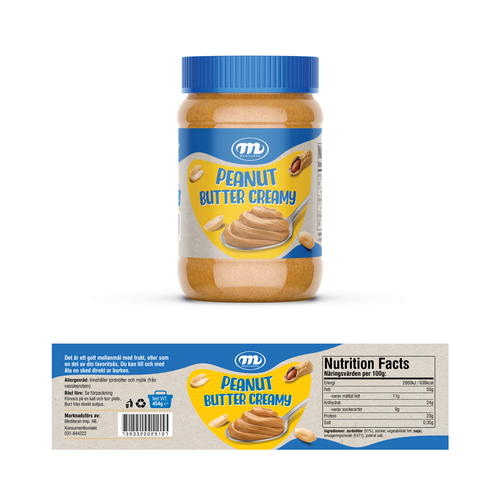 We need a Peanut Butter label that stand out. Design by Rumon79