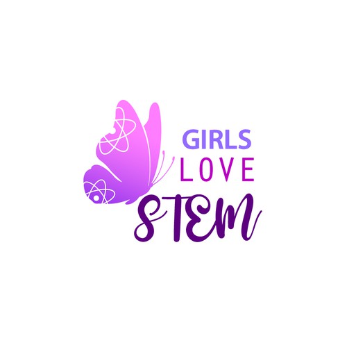 Girls Love STEM (Science, Technology, Engineering, Math) Design von adele.s