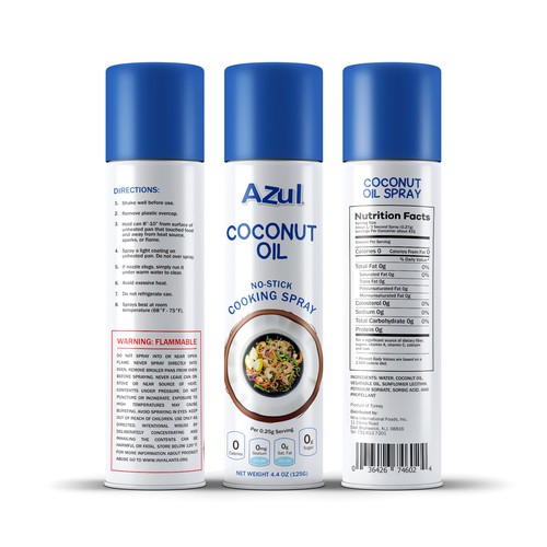 Create Product Extension for Azul Coconut Product - Azul Coconut Oil Spray Design von TUNSAY