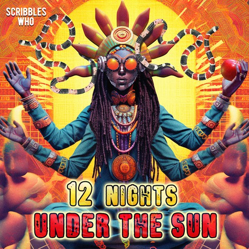 12 Nights Under the Sun - Album Cover Diseño de GloriaSánchezArtist