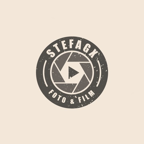 Photographer and filmmaker logo in modern style. Company is restructured and gets a new name Design by PasaiaCom