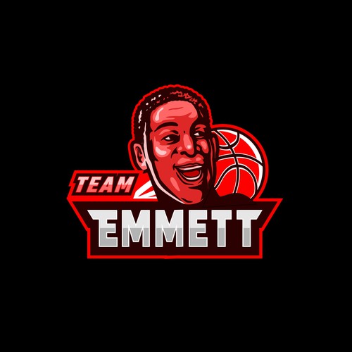 Basketball Logo for Team Emmett - Your Winning Logo Featured on Major Sports Network Design by brint'X