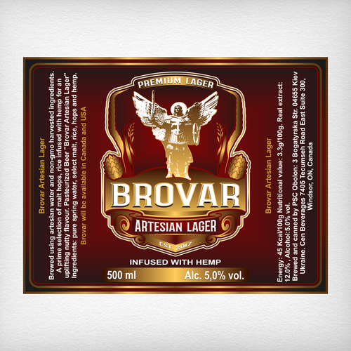 A Can of Beer infused with goodness needs a label Design by DataDesign99d