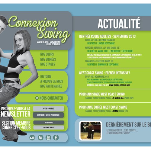 Web page design contest entry by PetiteRouquine