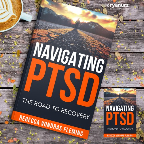 Design a book cover to grab attention for Navigating PTSD: The Road to Recovery Design por ryanurz